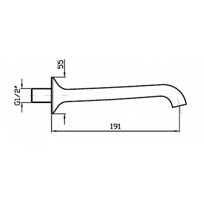 Zucchetti Bellagio Z93762C8 wylewka do baterii