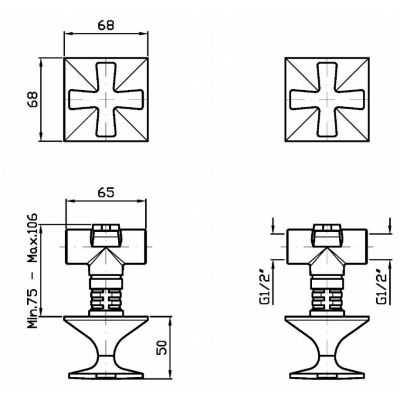 Zucchetti Bellagio ZB1738C8 bateria prysznicowa podtynkowa