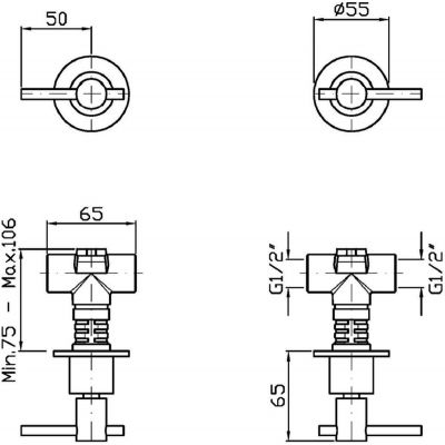 Zucchetti Helm ZHL738XG2 bateria prysznicowa podtynkowa