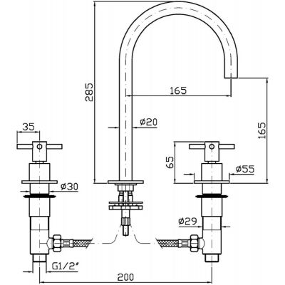Zucchetti Helm ZHM516X bateria umywalkowa
