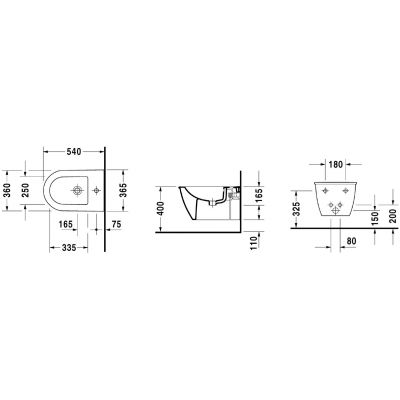 Duravit Darling New 2249150000 bidet wiszący biały