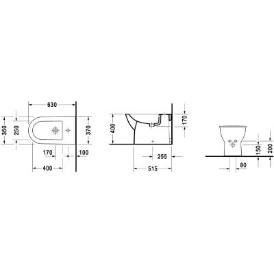 Duravit Darling New 2251100000 bidet stojący biały