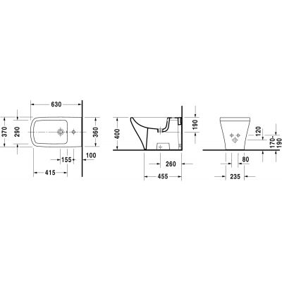 Duravit DuraStyle 2283100000 bidet stojący