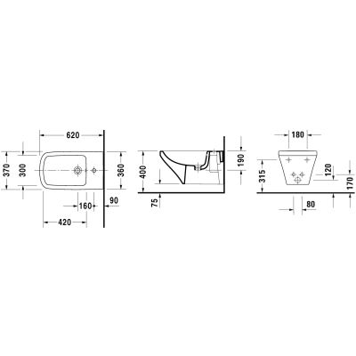 Duravit DuraStyle 2286150000 bidet wiszący