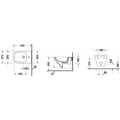 Duravit DuraStyle 2287150000 bidet wiszący