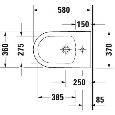 Duravit White Tulip 2293100000 bidet stojący