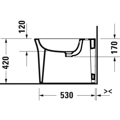 Duravit White Tulip 2293100000 bidet stojący