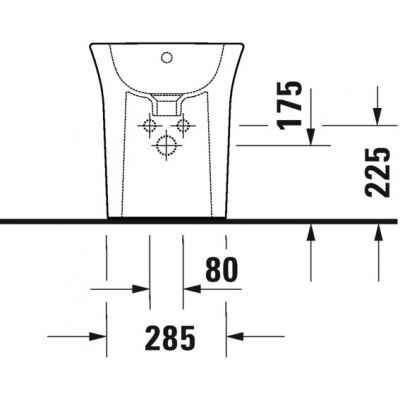 Duravit White Tulip 2293100000 bidet stojący