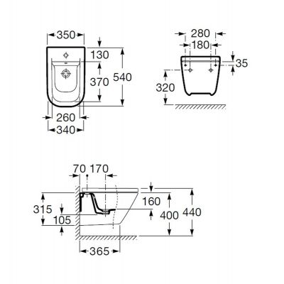 Roca Gap A357476000 Bidet Wiszacy Sklep Zielonalazienka Pl