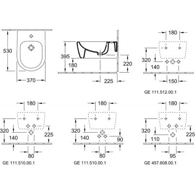 Villeroy & Boch Avento 54050001 bidet wiszący