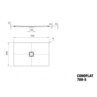 Kaldewei Conoflat 465947980001 brodzik prostokątny 120x100 cm