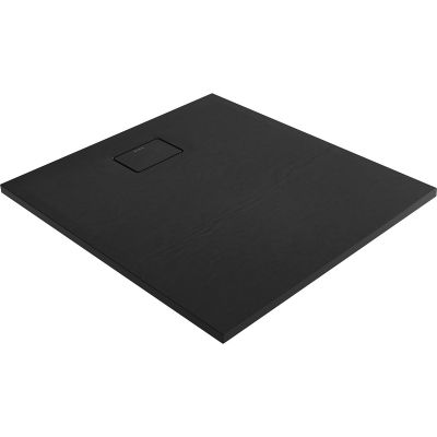 Oltens Bergytan 15101300 brodzik prostokątny 100x90 cm czarny