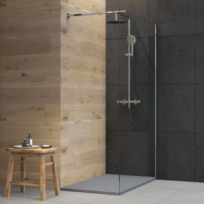 Oltens Bergytan 15103700 brodzik prostokątny 120x80 cm szary