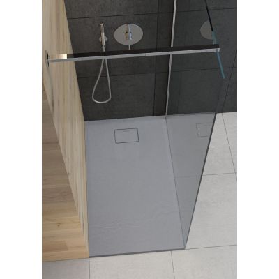 Oltens Bergytan 15103700 brodzik prostokątny 120x80 cm szary