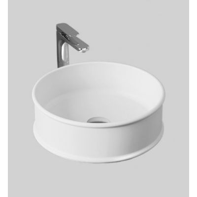 Art Ceram Atelier ATL0010100 umywalka 44x44 cm okrągła nablatowa biała