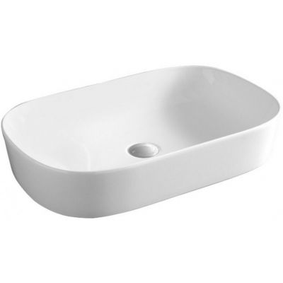 Art Ceram Ghost GHL0020100 umywalka 65x41.5 cm owalna nablatowa biała