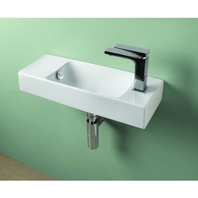 Art Ceram Brick LML0020100 umywalka 54x20 cm prostokątna ścienna biała