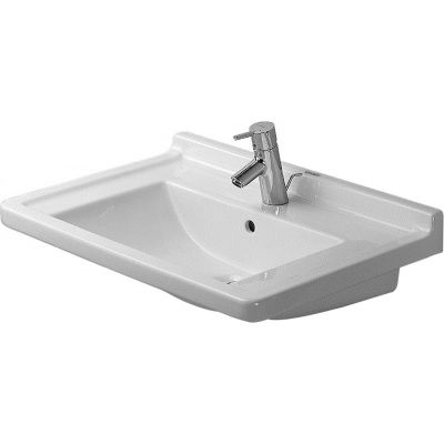 Duravit Starck 3 0304700000 umywalka 70x49 cm prostokątna ścienna-meblowa biała