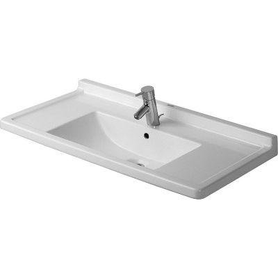 Duravit Starck 3 03048000001 umywalka 85x48.5 cm prostokątna ścienna-meblowa-z blatem biała