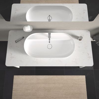 Duravit Luv 0380800000 umywalka 80x40 cm owalna nablatowa biała