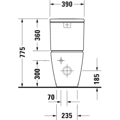 Duravit D-Neo 2002090000 miska kompakt wc