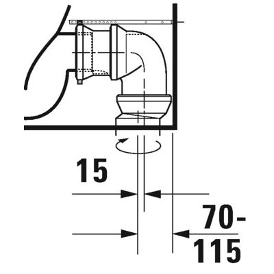 Duravit D-Neo 2002090000 miska kompakt wc