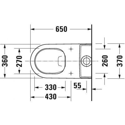 Duravit White Tulip 2197090000 miska kompakt wc