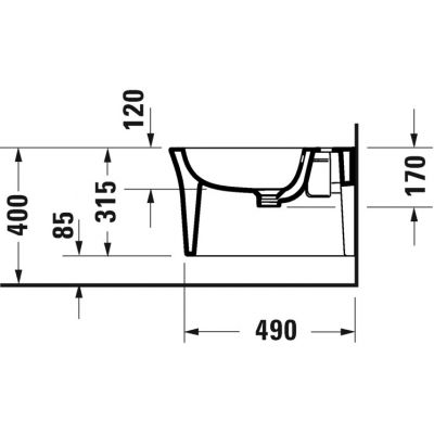 Duravit White Tulip 2293150000 bidet wiszący