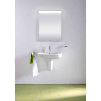 Duravit D-Code 23106000002 umywalka 60x46 cm półokrągła ścienna biała