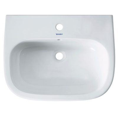 Duravit D-Code 23106000002 umywalka 60x46 cm półokrągła ścienna biała