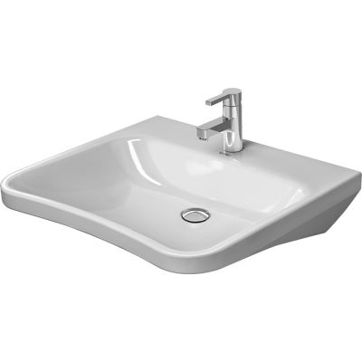 Duravit DuraStyle 2330650070 umywalka 65x57 cm prostokątna ścienna dla niepełnosprawnych biała