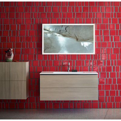 Duravit ME by Starck 2336120000 umywalka 123x49 cm prostokątna ścienna-meblowa-z blatem biała