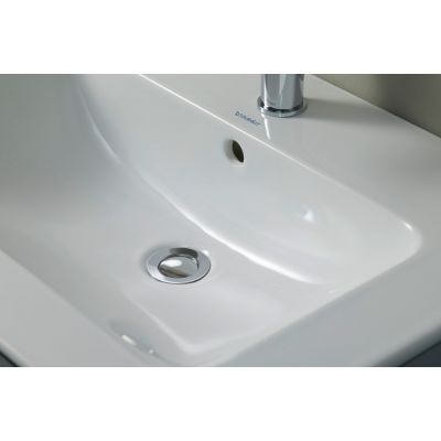 Duravit ME by Starck 2336120000 umywalka 123x49 cm prostokątna ścienna-meblowa-z blatem biała