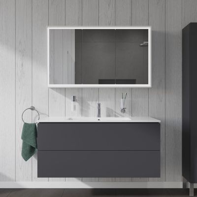 Duravit ME by Starck 2336120000 umywalka 123x49 cm prostokątna ścienna-meblowa-z blatem biała