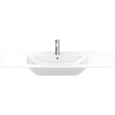 Duravit ME by Starck 2336120000 umywalka 123x49 cm prostokątna ścienna-meblowa-z blatem biała