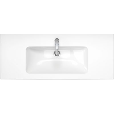 Duravit ME by Starck 2336120000 umywalka 123x49 cm prostokątna ścienna-meblowa-z blatem biała