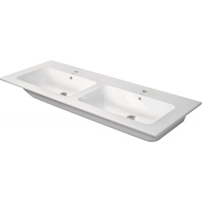 Duravit ME by Starck 2336130060 umywalka 130x49 cm prostokątna ścienna-meblowa-podwójna biała