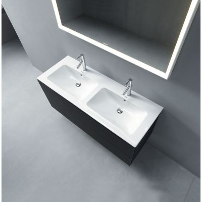 Duravit ME by Starck 2336130000 umywalka 130x49 cm prostokątna ścienna-meblowa-podwójna biała