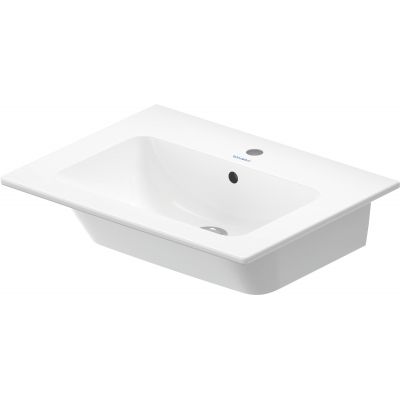 Duravit ME by Starck 23366300601 umywalka 63x49 cm prostokątna ścienna-meblowa biała