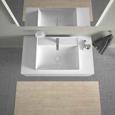 Duravit DuraSquare 2354600041 umywalka 60x47 cm prostokątna nablatowa biała