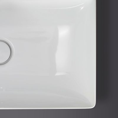 Duravit DuraSquare 2354600041 umywalka 60x47 cm prostokątna nablatowa biała