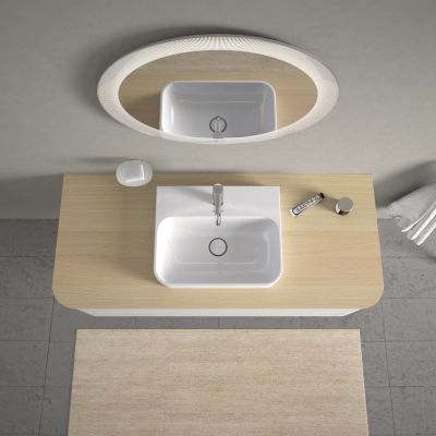 Duravit Happy D.2 Plus 2360500000 umywalka 50x40 cm prostokątna nablatowa biała