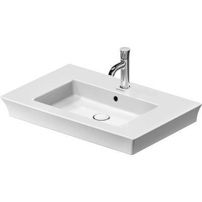 Duravit White Tulip 2363750000 umywalka 75x49 cm prostokątna meblowa biała