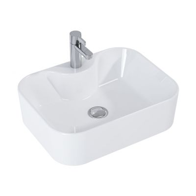 Elita Fiona RE040480158060 umywalka 48x36.5 cm prostokątna nablatowa biała