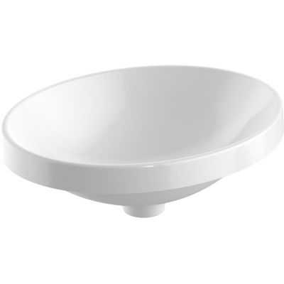 Geberit Variform 500711002 umywalka 50x40 cm owalna wpuszczana biała