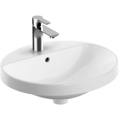 Geberit Variform 500712002 umywalka 50x45 cm owalna wpuszczana biała