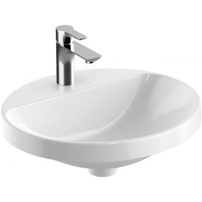 Geberit Variform 500715002 umywalka 50x45 cm owalna wpuszczana biała