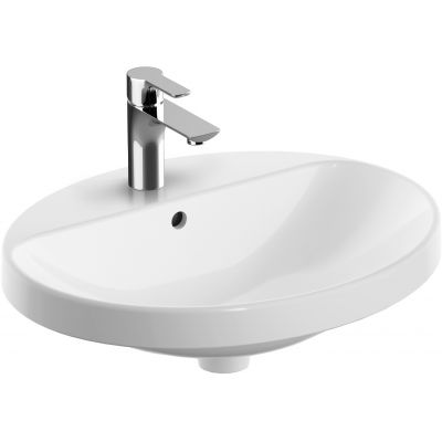 Geberit Variform 500720002 umywalka 55x45 cm owalna wpuszczana biała
