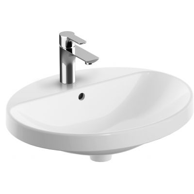 Geberit Variform 500721002 umywalka 55x45 cm owalna wpuszczana biała