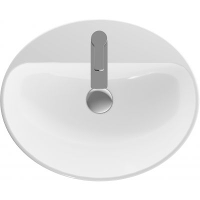 Geberit Variform 500721012 umywalka 55x45 cm owalna wpuszczana biała